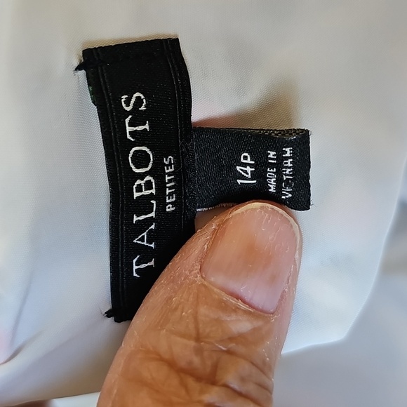 Talbots Red Black Sheath Geometric Tribal Ethnic Stretch‎ Dress Midi Large - Picture 10 of 13